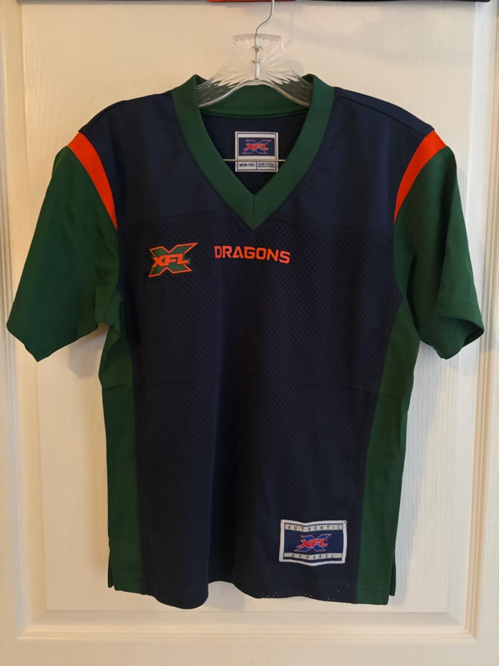 Kids'‎ Navy & Green Football Jersey
